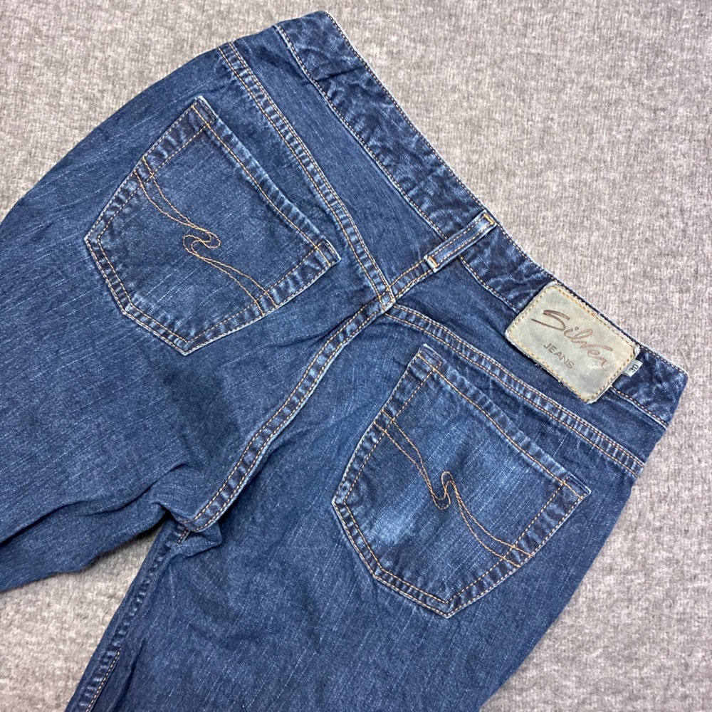 Silver Jeans Co Suki Bootcut Jeans‎ Womens 30x32 Blue Low Rise Distressed